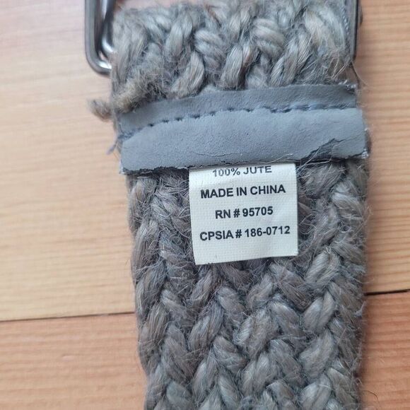 100% jute woven chunky belt gorpcore utilitarian‎ outdoors boho - Picture 6 of 7